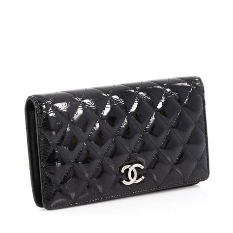 chanel quilted patent bifold wallet|Chanel wallet discount code.